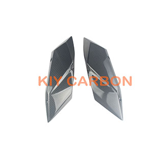 Twill Carbon Fiber Tail Side Fairings for Kawasaki H2 Glossy Finish